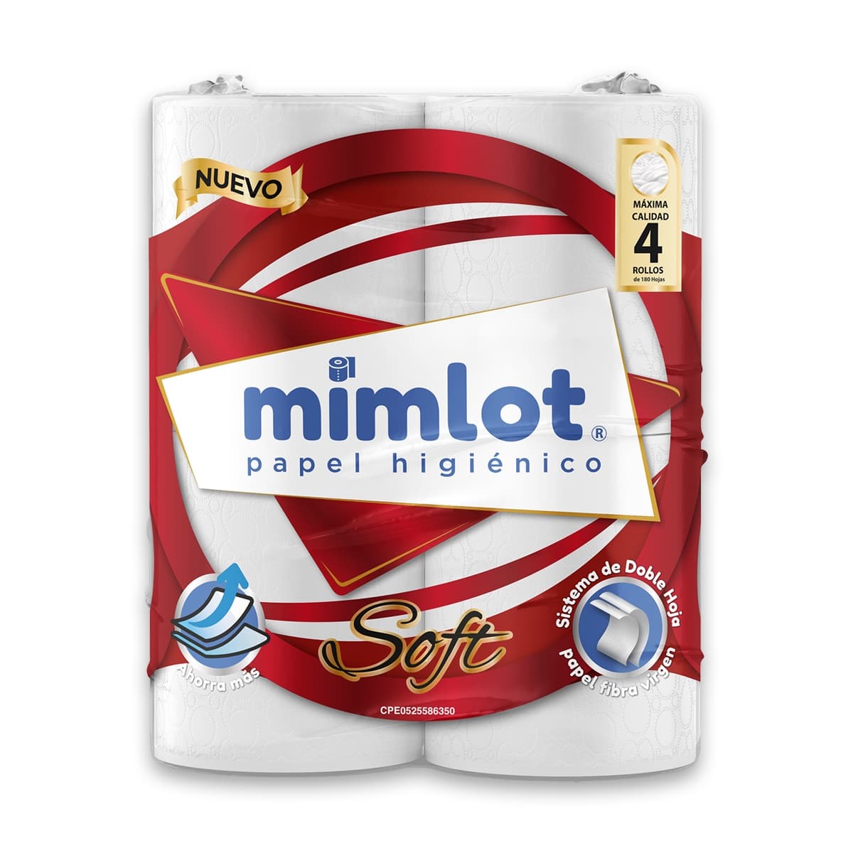 Papel Higiénico Soft 180 Hojas Doble