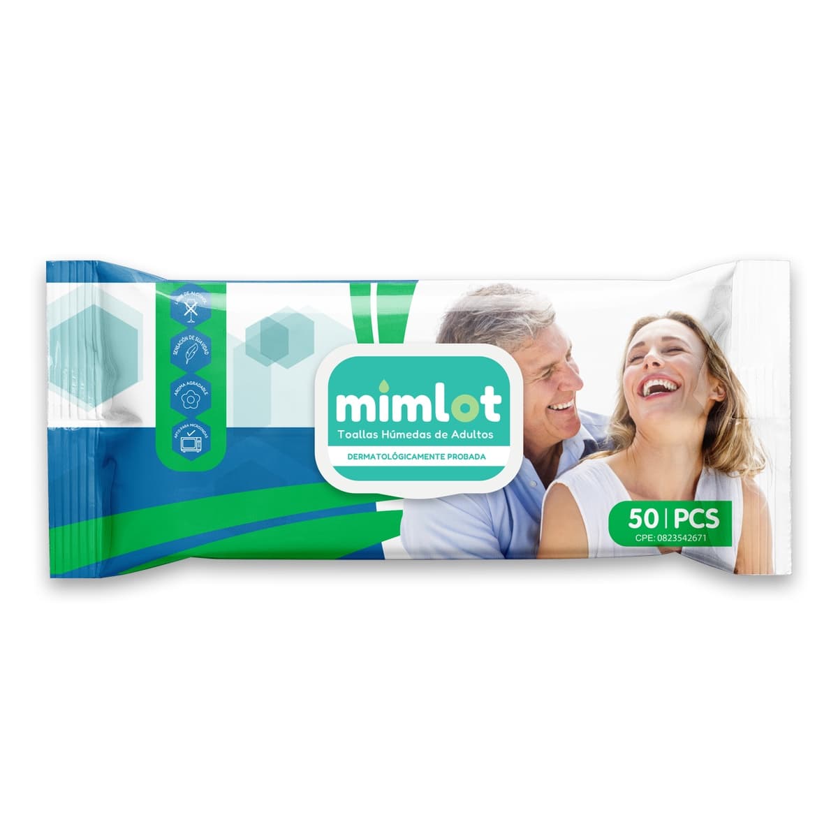 Toallas Húmedas de Adultos 50 pcs
